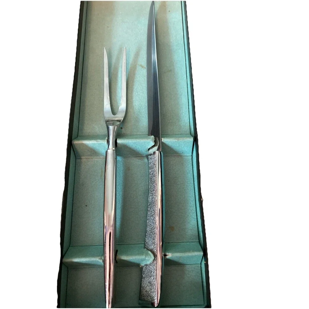 VINTAGE CARVELL HALL Great Blades Steelsmiths Two (2) Piece Carving Set